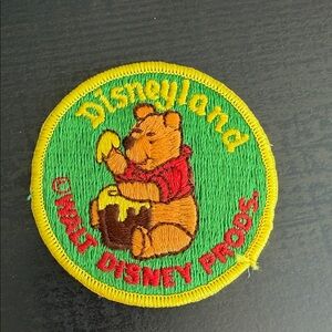 Vintage 1970’s Disney Green and Yellow Winnie the Pooh Patch NEVER USED
